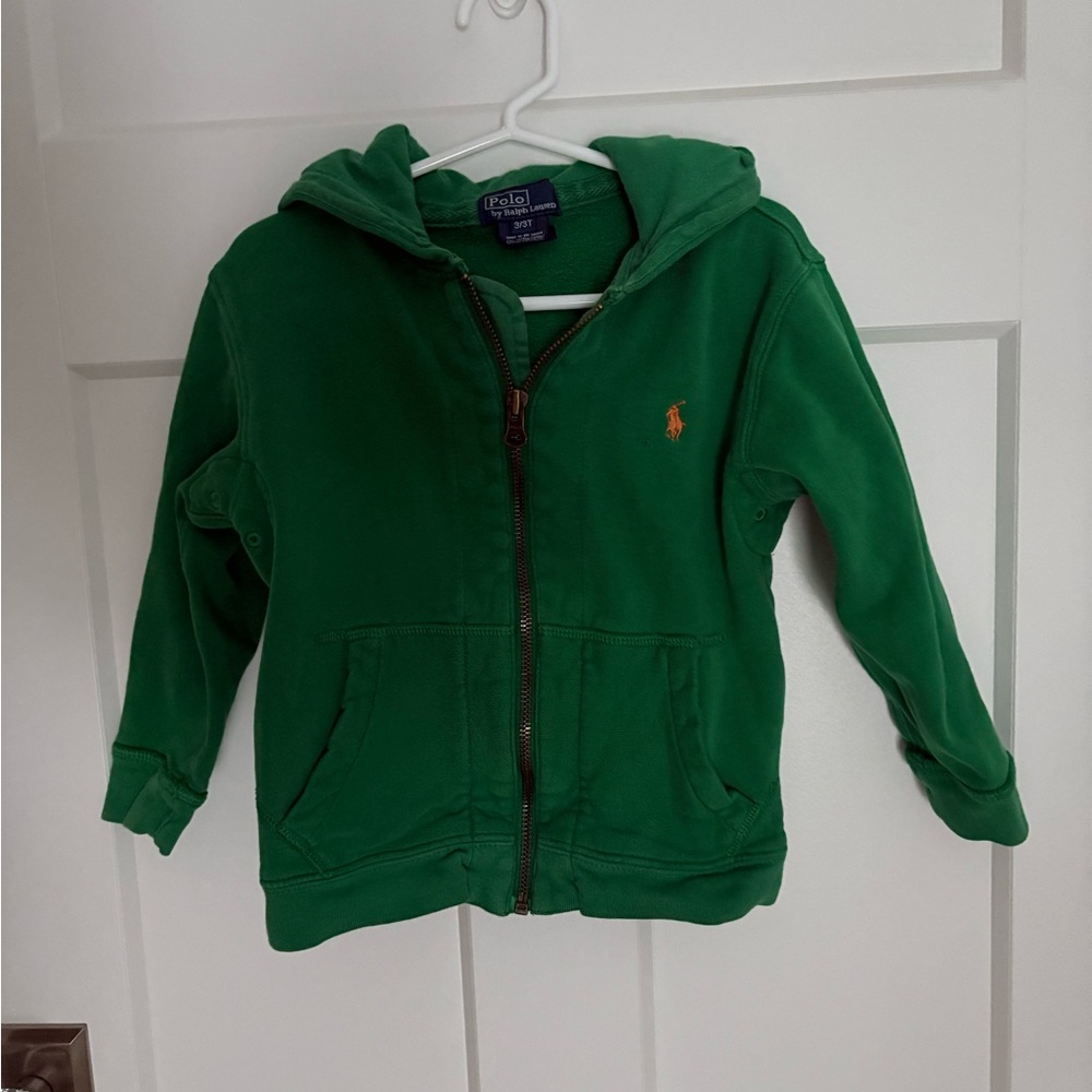 Polo by Ralph Lauren Kids Green Zip-Up Hoodie